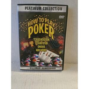Platinum Collection How to Play Poker DVD Texas‎ Hold'em 7-Card Stud